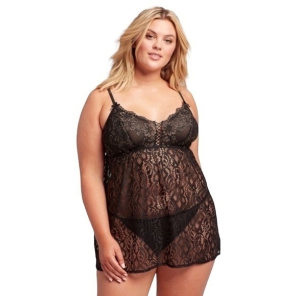 Lane Bryant Lace No-Wire Babydoll - Picture 1 of 8